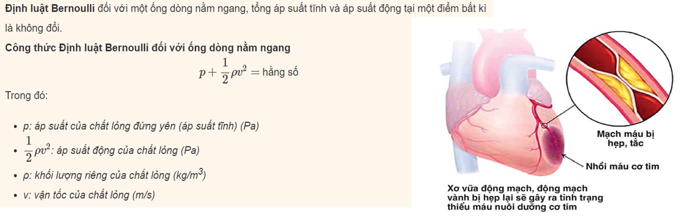 PT Bernoulli đối với dòng ống nằm ngang